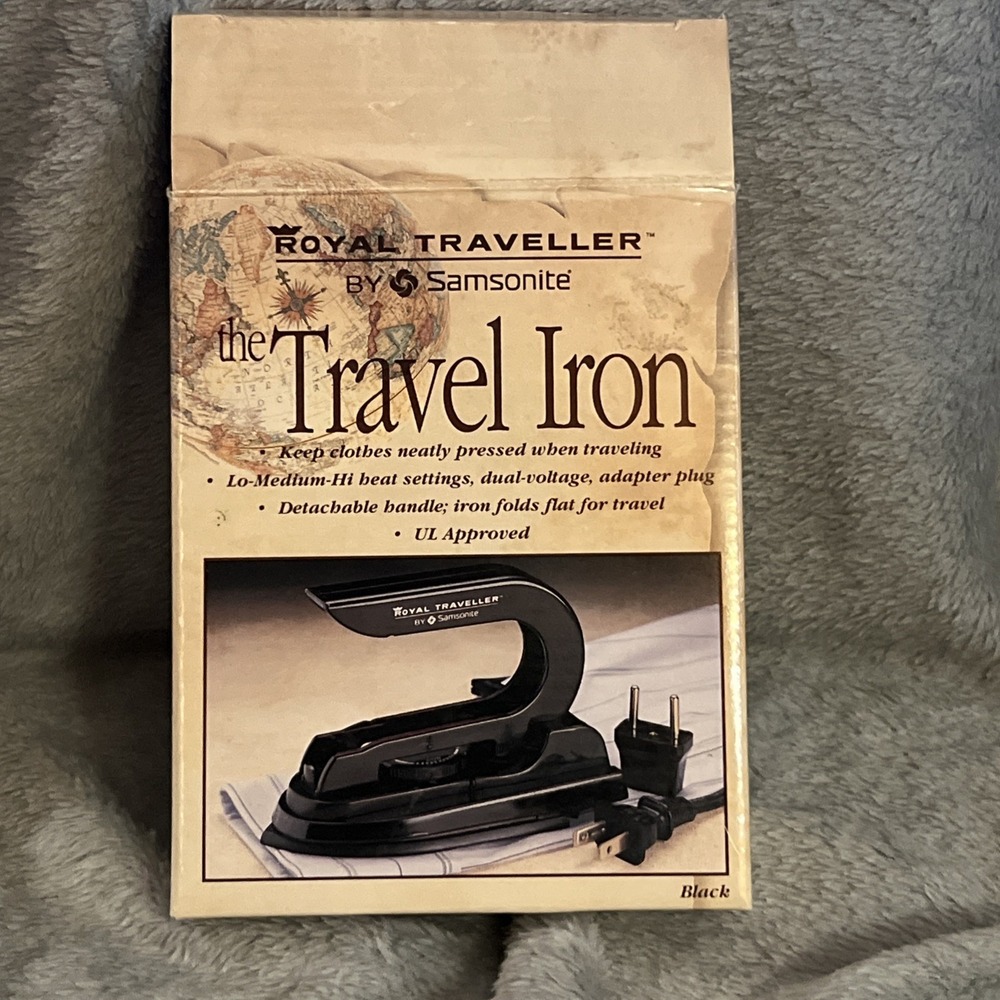 Vintage Samsonite Royal Traveller Electric Clothing Travel Iron‎ Tested Works
